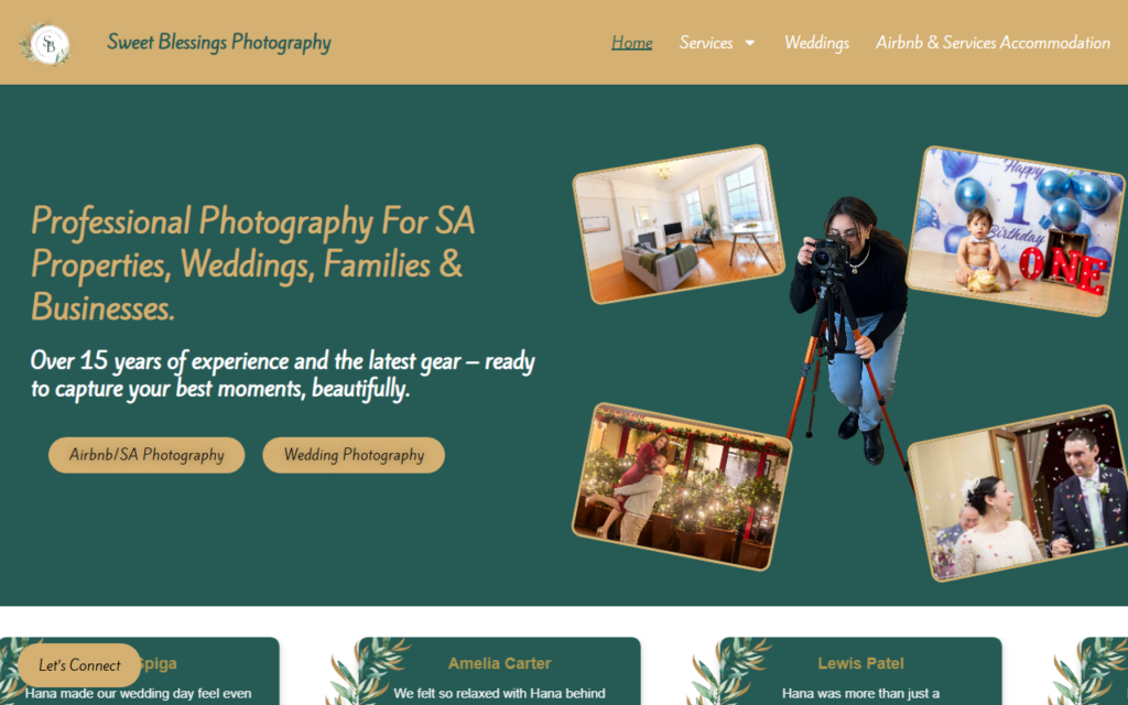 Sweet Blessings Photography — website by Your Website Doctor