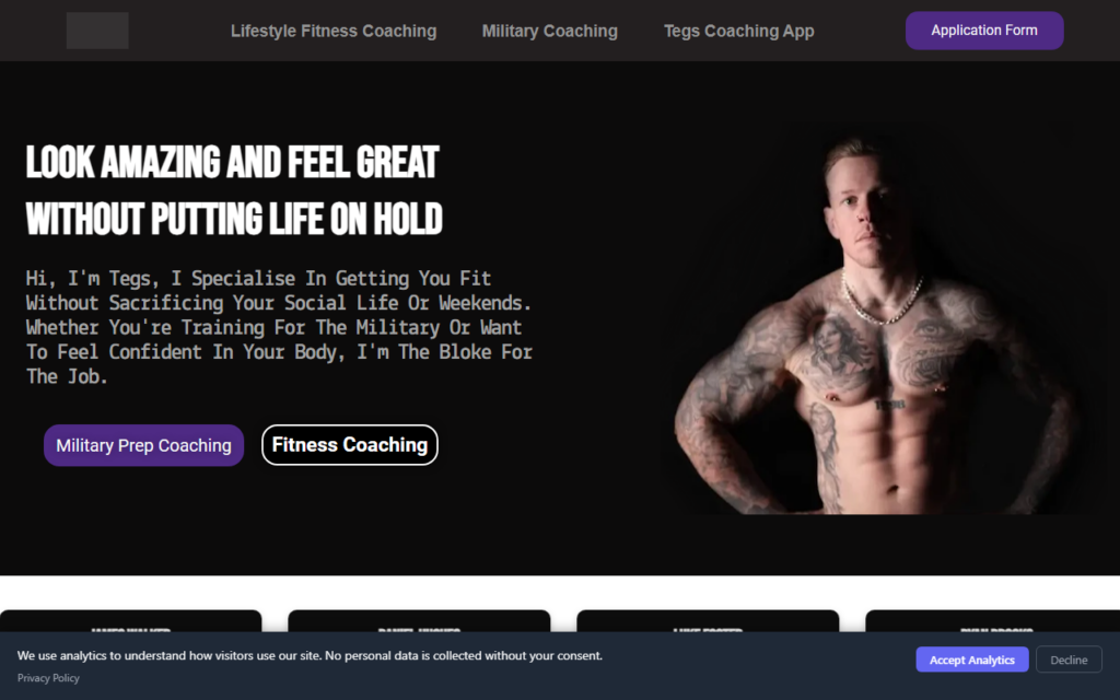 Tegs Coaching — website by Your Website Doctor